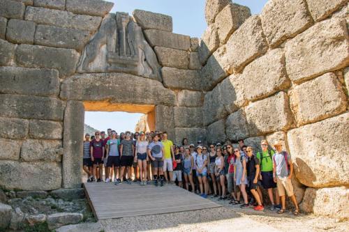Gruppenfoto in Mykenä